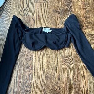 Princess polly black long sleeve top